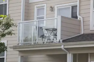 photo of a deck on an apartment