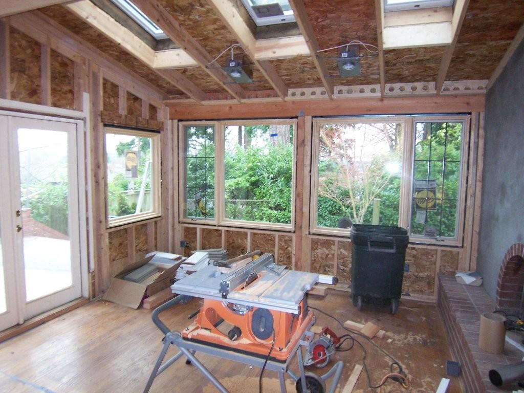 photo of a sunroom that wè worked on
